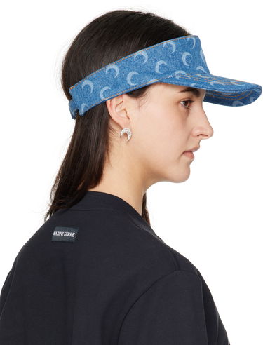 Klobúk Marine Serre Marine Serre Moon Laser Denim Visor Modrá | UHG037A CDEN0002, 4