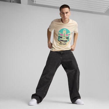 Tričko Puma F1® Miami Graphic T-Shirt Béžová | 630176_13, 2