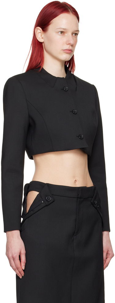 Bunda Coperni Coperni Women's Cropped Blazer Čierna | COPV33BIS111, 1