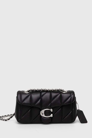 Taška cez rameno Coach Tabby Leather Shoulder Bag Čierna | CP149, 0