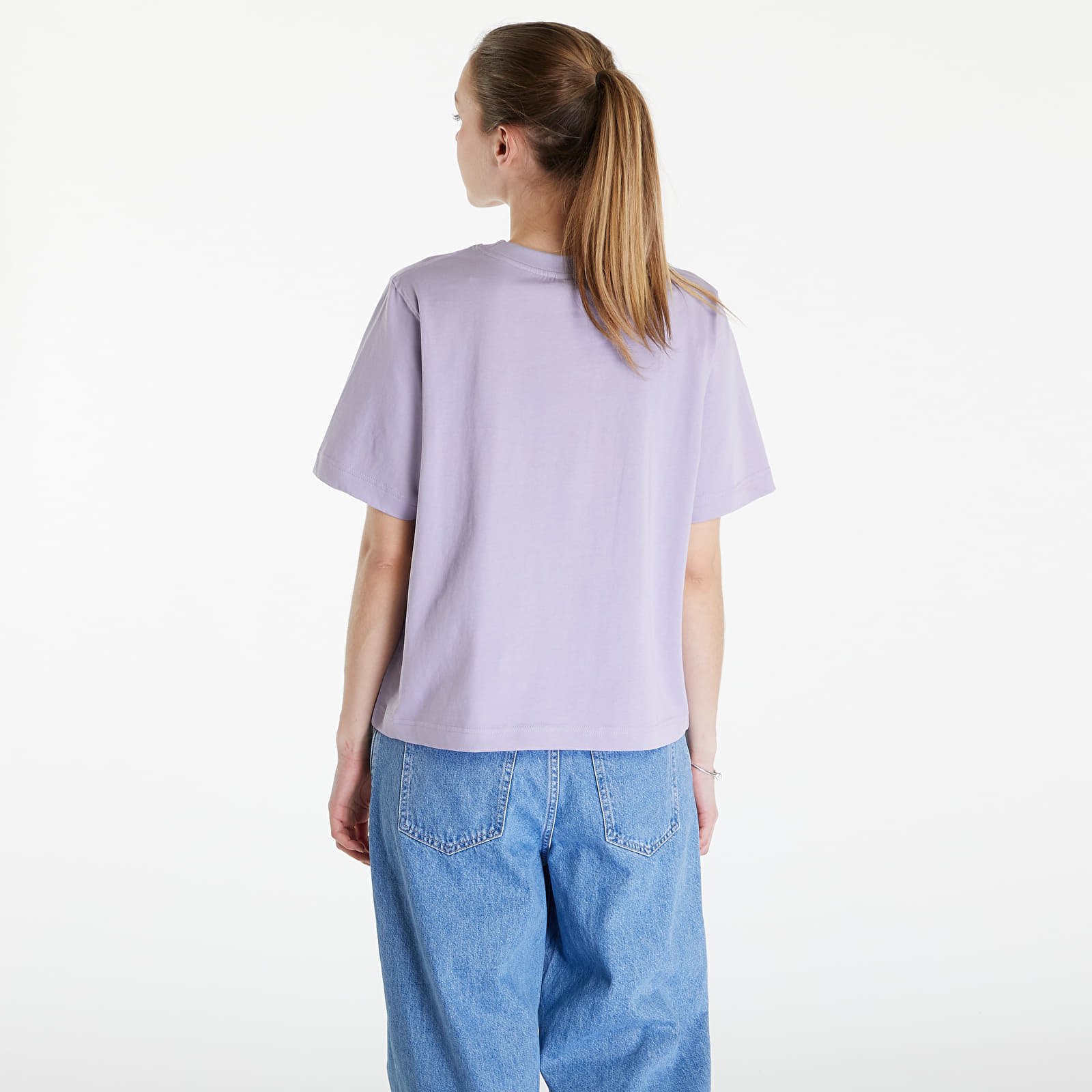 Essential T-Shirt With Tonal Print Purple