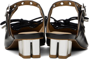 Tenisky a topánky GANNI GANNI Oleatex Lace-Up Mules Čierna | S2925, 1
