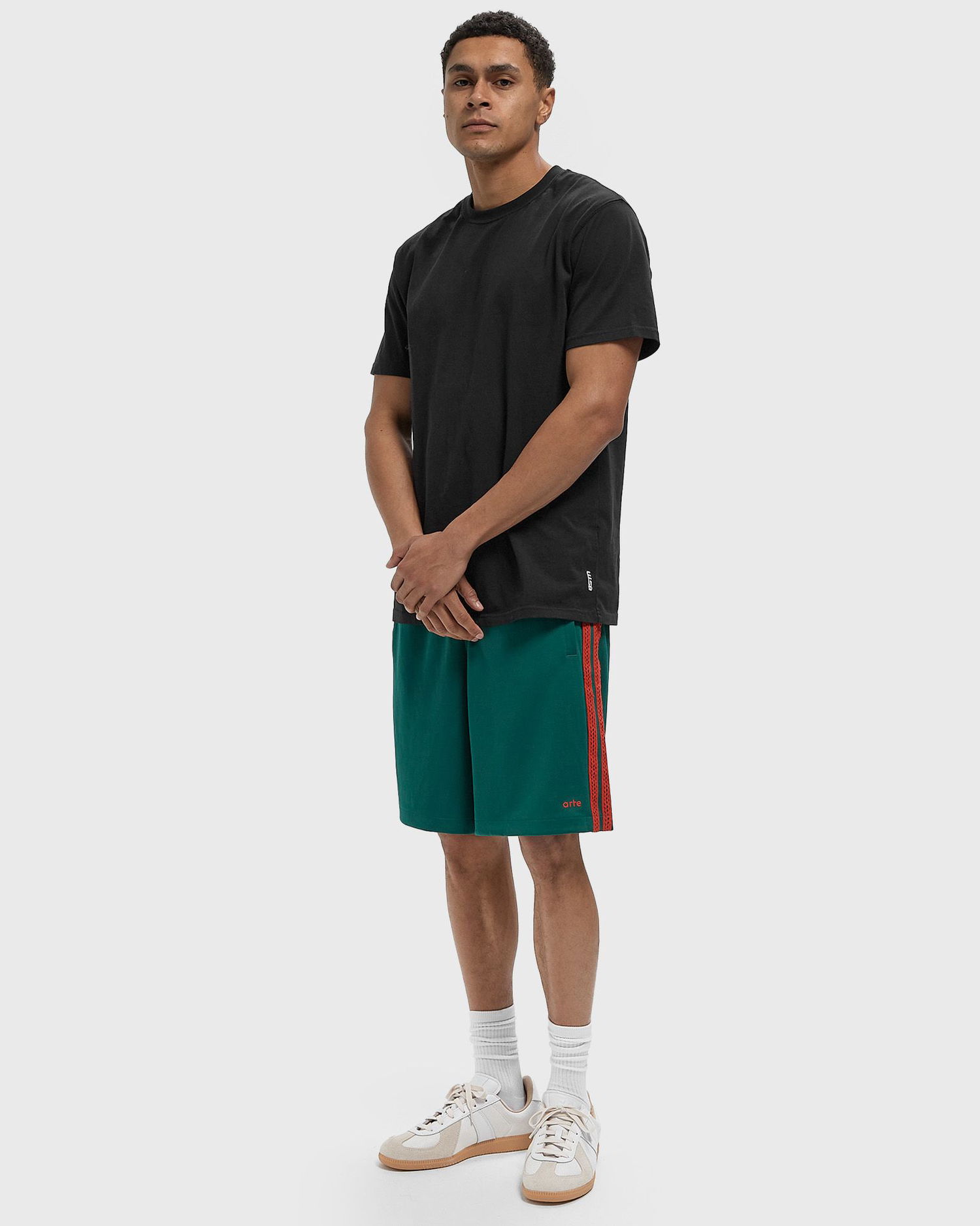Šortky adidas Originals X Arte Striped Athletic Shorts Zelené | KC9600, 1