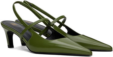 Tenisky a topánky TOTEME Sharp Slingback Pumps Zelené | 243-WAS821-LE0068, 3