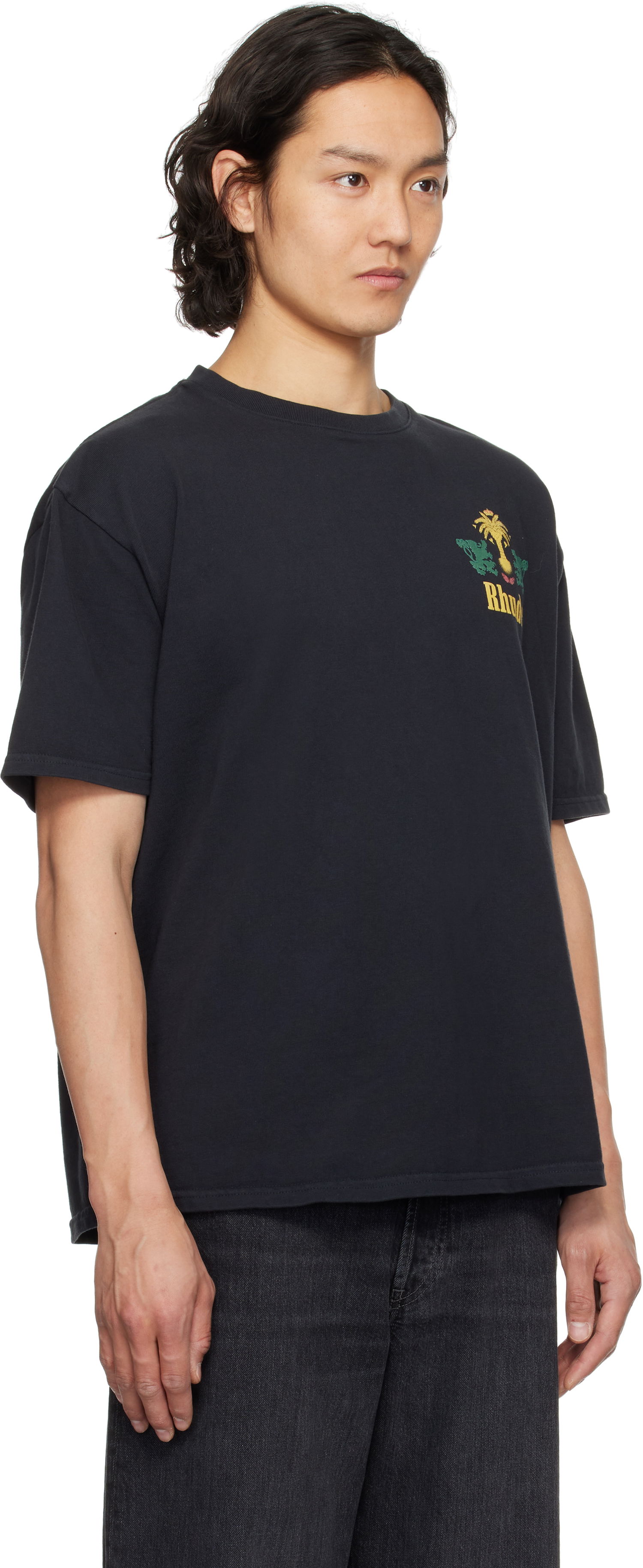 Tričko Rhude Rhude Tobacco Graphic T-Shirt Čierna | RHSS25TT09012, 1