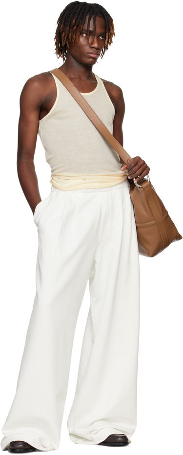 Tepláky Dries Van Noten Dries Van Noten Pleated Sweatpants Biela | 251-021159-1610, 3
