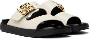 Doplnky Givenchy Givenchy 4G Liquid Flat Sandals Biela | BE309UE2CF105, 3