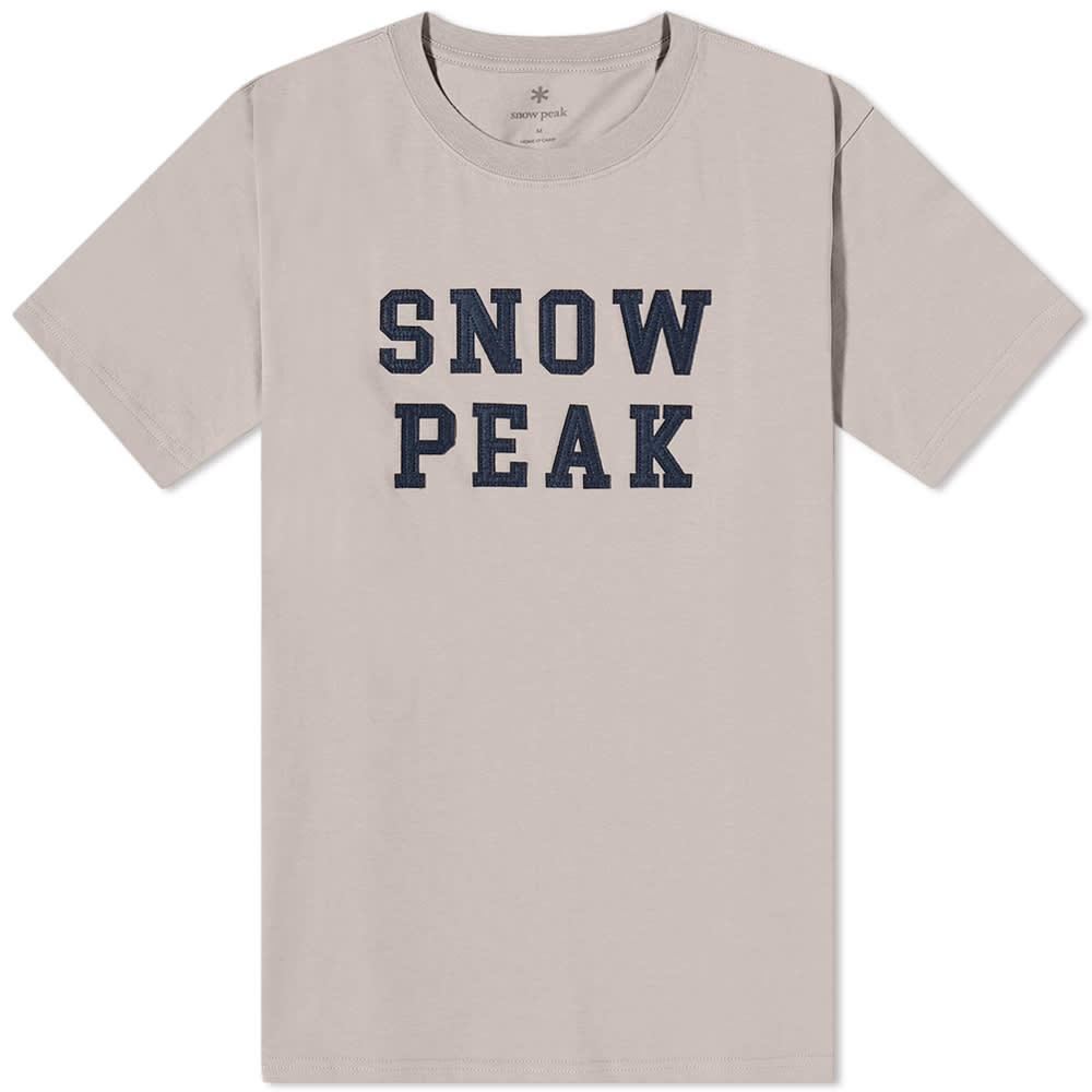 Tričko Snow Peak Felt Logo Tee Béžová | TS-22AU001-BG, 0