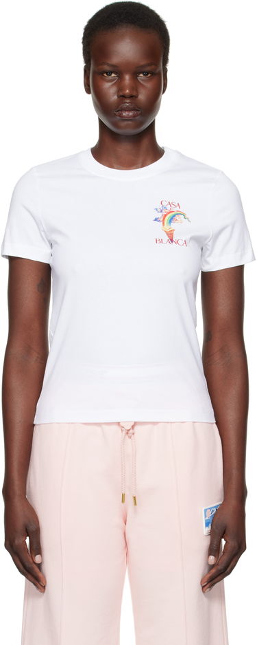 Tričko Casablanca Nature Teacher Graphic T-Shirt Biela | WPS25-JTS-020-02, 0