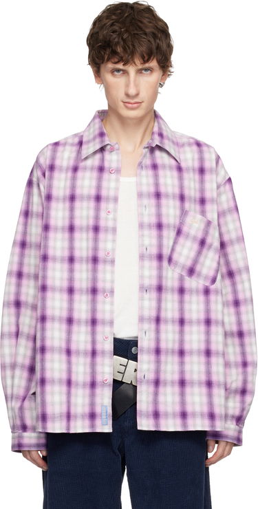 Košeľa ERL Long Sleeve Plaid Button-Up Shirt Rôznofarebný | ERL11B003, 0
