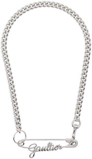 Náhrdelník Jean Paul Gaultier Gaultier Safety Pin Chain Necklace Metalická | 21/04-U-CO002-X006-91, 0