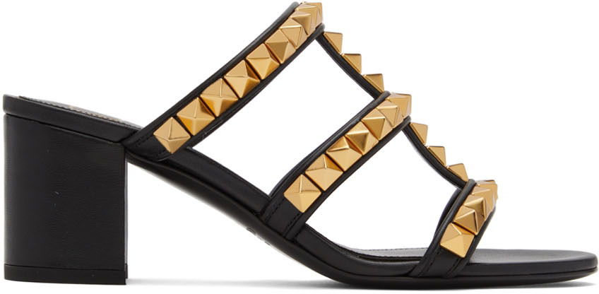Tenisky a topánky Valentino Valentino Garavani Rockstud Heeled Sandals Čierna | XW0S0EL4HYH, 0
