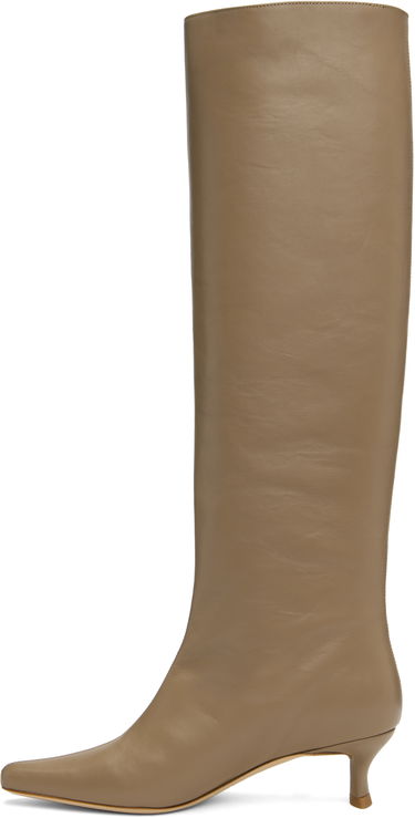 Tenisky a topánky BY FAR BY FAR Stevie 42 Kitten Heel Tall Boots Béžová | MWFBO066CL013BG017PL, 2