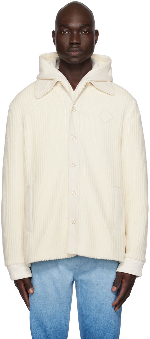 Košeľa Casablanca Jumbo Shirt "Off-White" Béžová | MF23-SH-102-01 JUMBO CORDUROY OF, 0