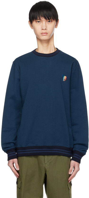 Sveter Paul Smith PS Paul Smith Embroidered Sweatshirt Modrá | M2R-331YE-L21428-48, 0