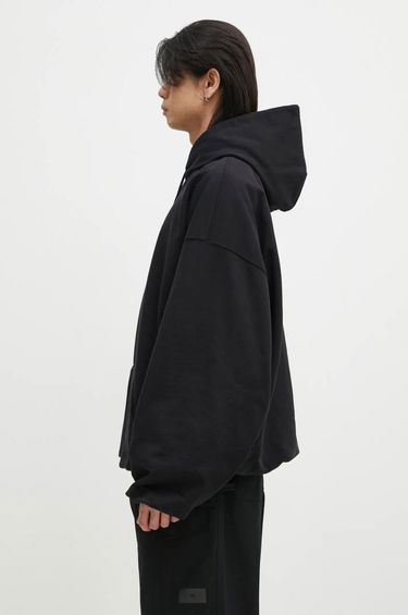 Mikina VETEMENTS Oval Logo Cropped Boxy Hoodie Čierna | UA66HD600BR, 1