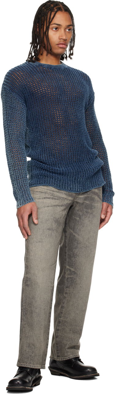 Sveter Diesel K-Redros Sheer Knit Crewneck Sweater Modrá | A19202-0CBDP-8AT, 3