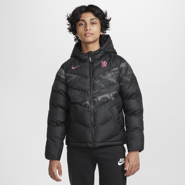 Prešívaná bunda Nike Chelsea FC Hooded Synthetic-Fill Jacket Čierna | FZ8635-010, 1