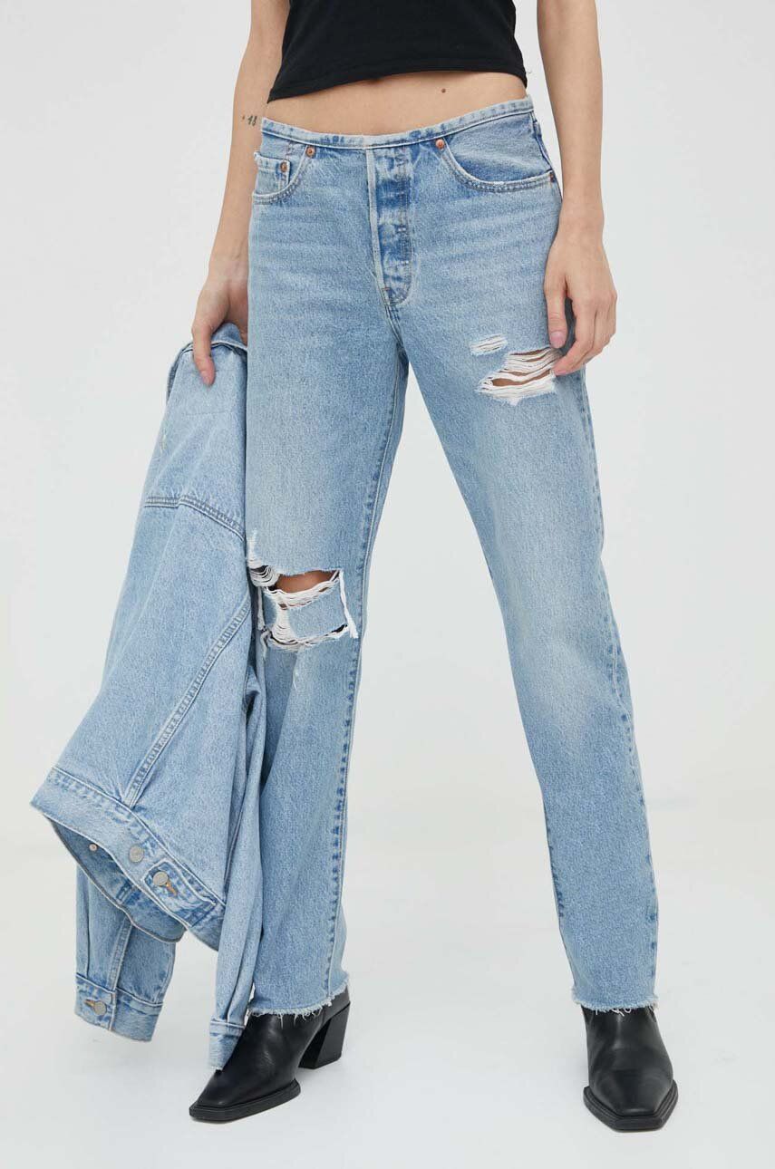 Džínsy Levi's 501® Mini Waist Jeans Modrá | A4729.0000, 0