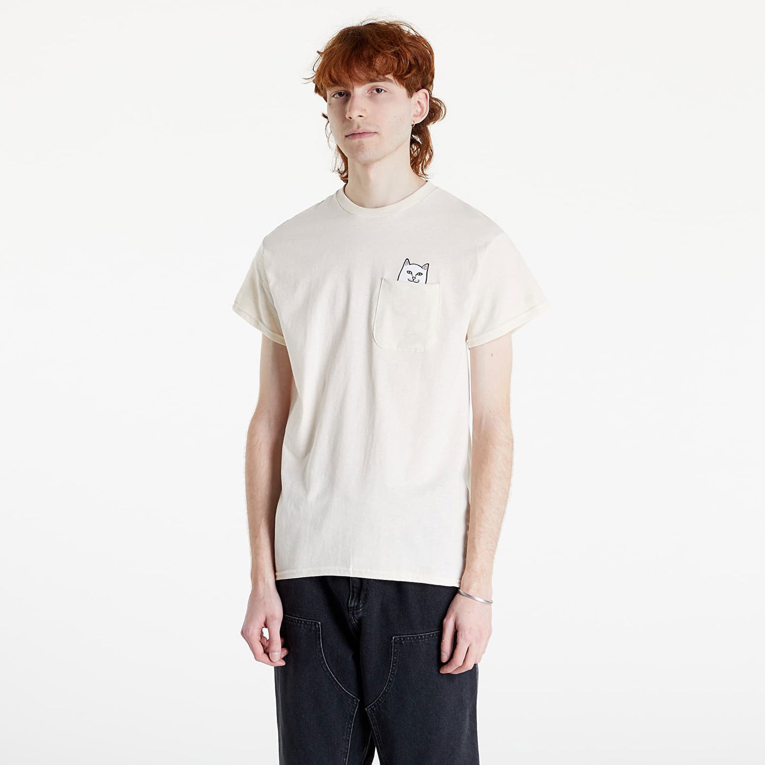 Tričko RIPNDIP Lord Nermal Pocket Tee Béžová | RND9088, 0