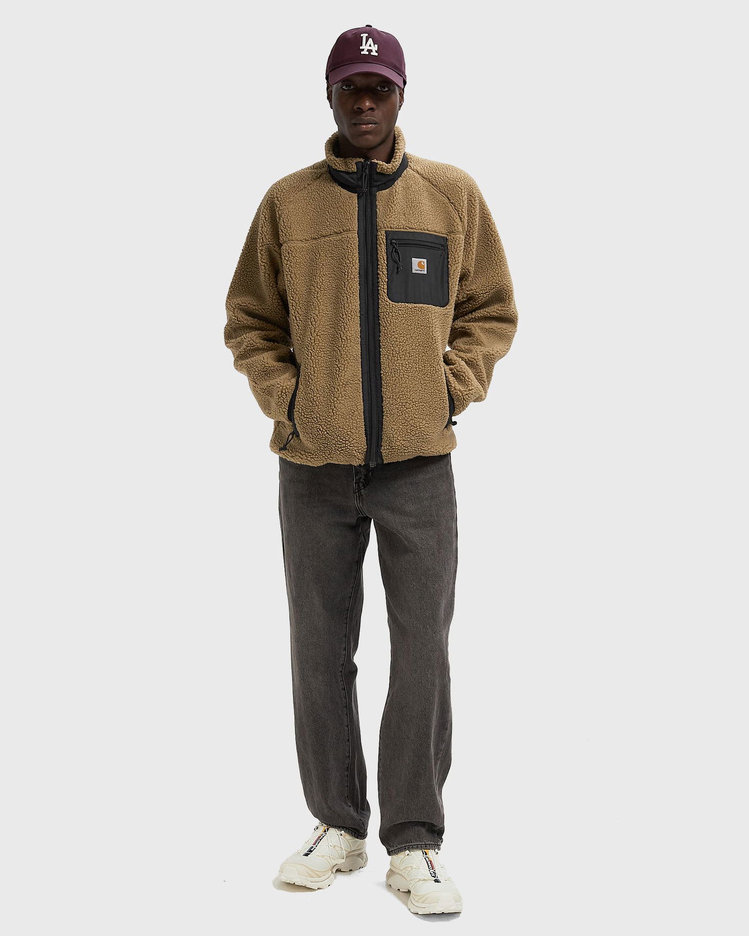Bunda Carhartt WIP Prentis Fleece Jacket Béžová | I035696-0DK.XX, 1