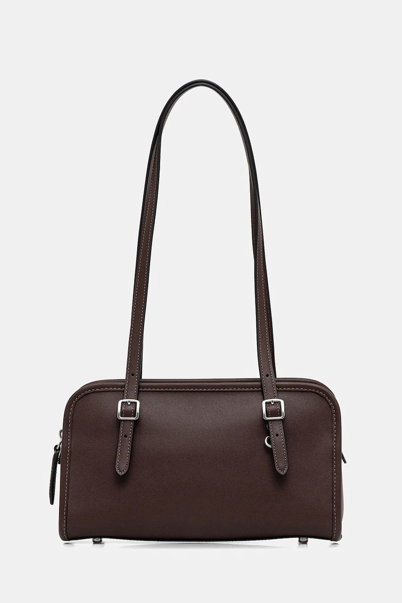 Taška cez rameno Coach Glovetanned Leather Swing Shoulder Bag Hnedá | CM565
