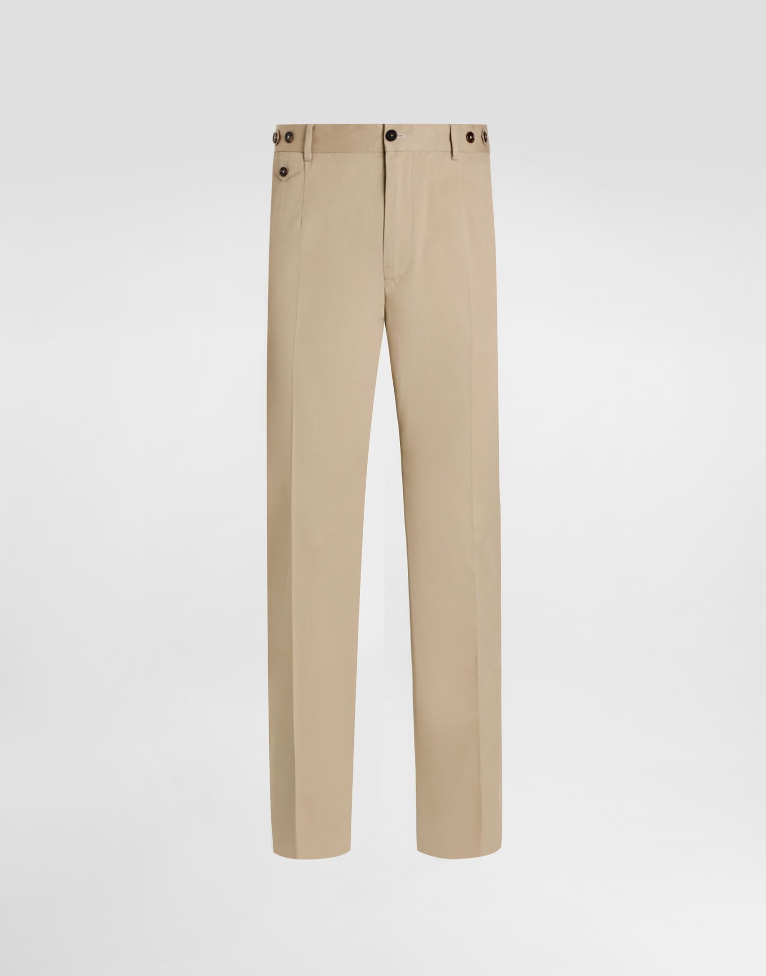Nohavice Dolce & Gabbana Stretch Cotton Gabardine Trousers Béžová | GP19VTFUFJ9M0263, 0