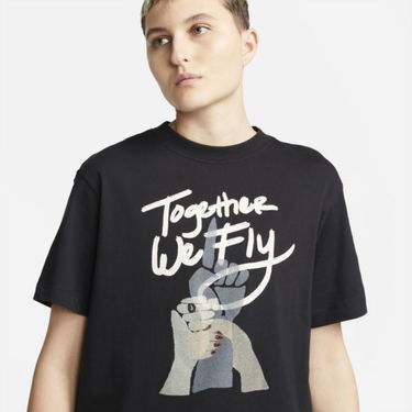 Tričko Nike Swoosh Fly T-Shirt Čierna | DR2595-010, 3