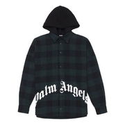 Logo Print Hooded Overshirt by PALM ANGELS