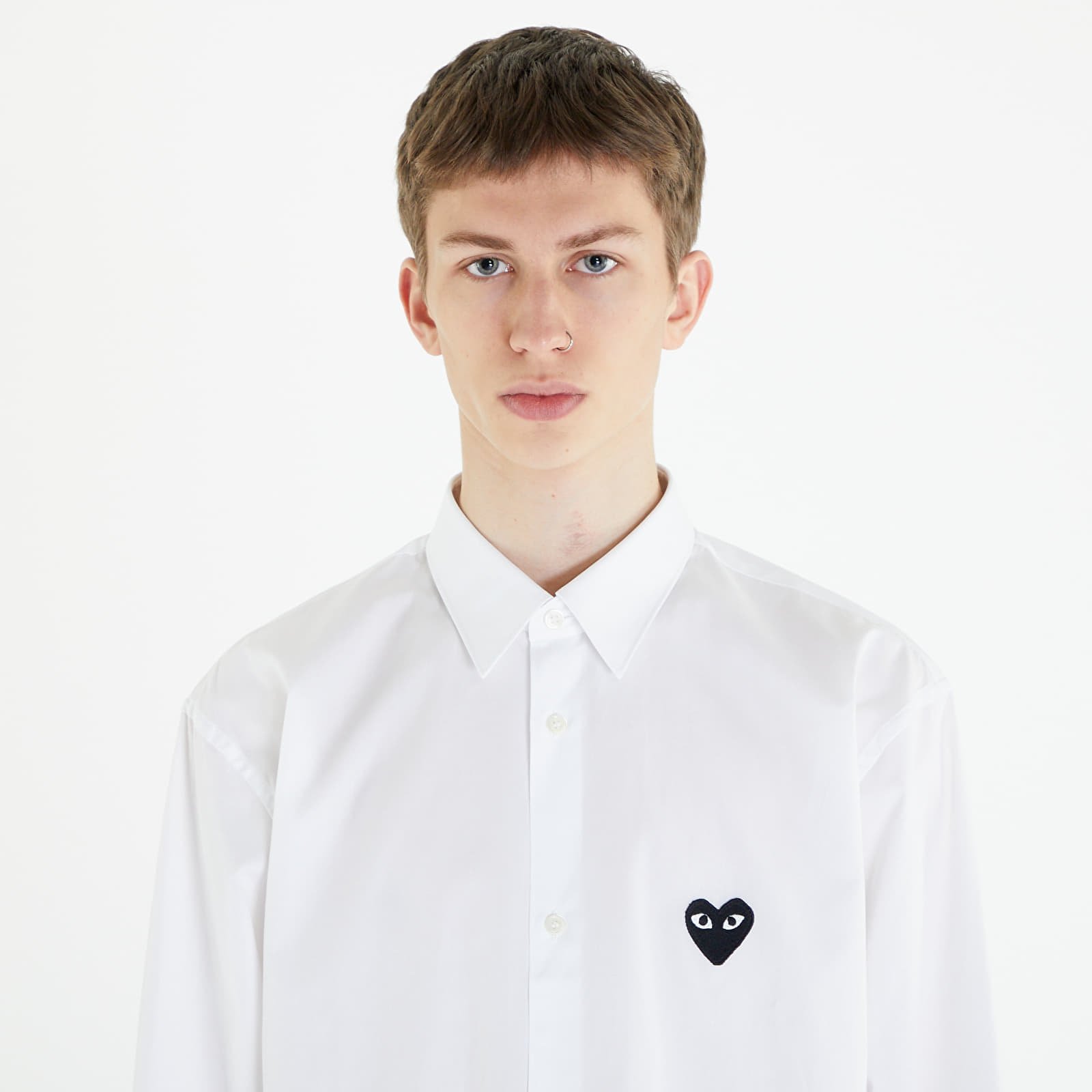 PLAY Heart Logo Shirt UNISEX White