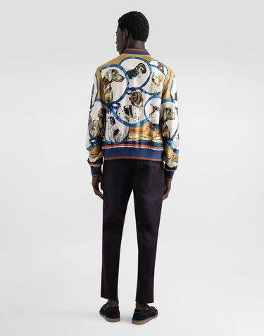 Polo tričko Dolce & Gabbana Dolce & Gabbana Silk Polo-Shirt with Logo Embroidery Navy | GXZ56ZJBSLGB1622, 2