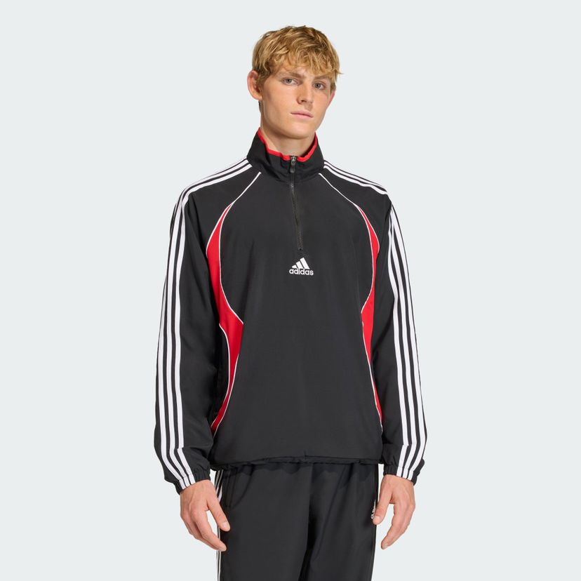Mikina adidas Performance TEAMGEIST Half Zip Sweatshirt Čierna | KE2765