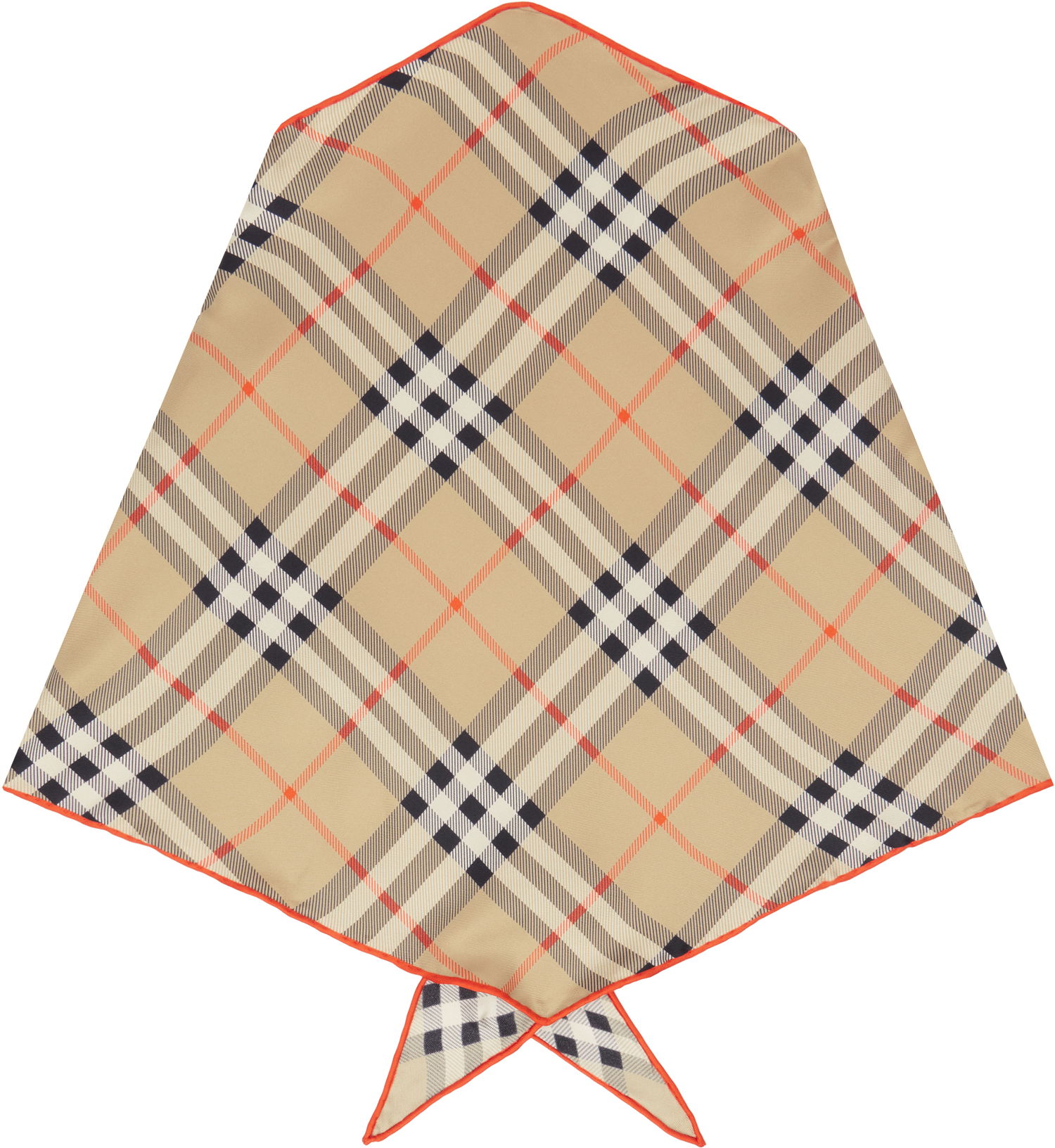 Šál Burberry Diamond Silk Scarf Béžová | 8101852, 1