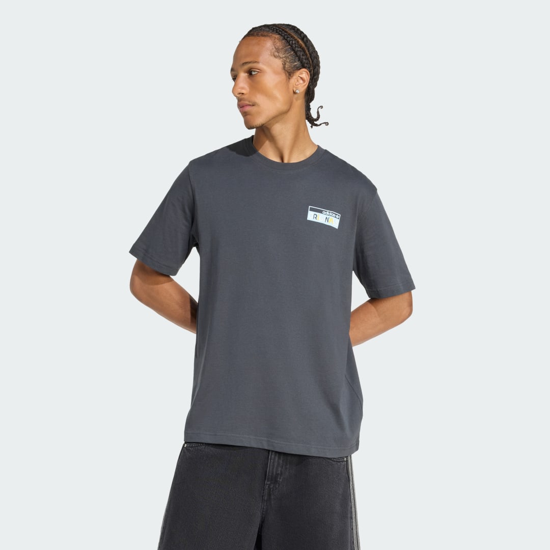 Tričko adidas Performance 80s PREM GFX Graphic T-Shirt Šedá | KS8487, 0
