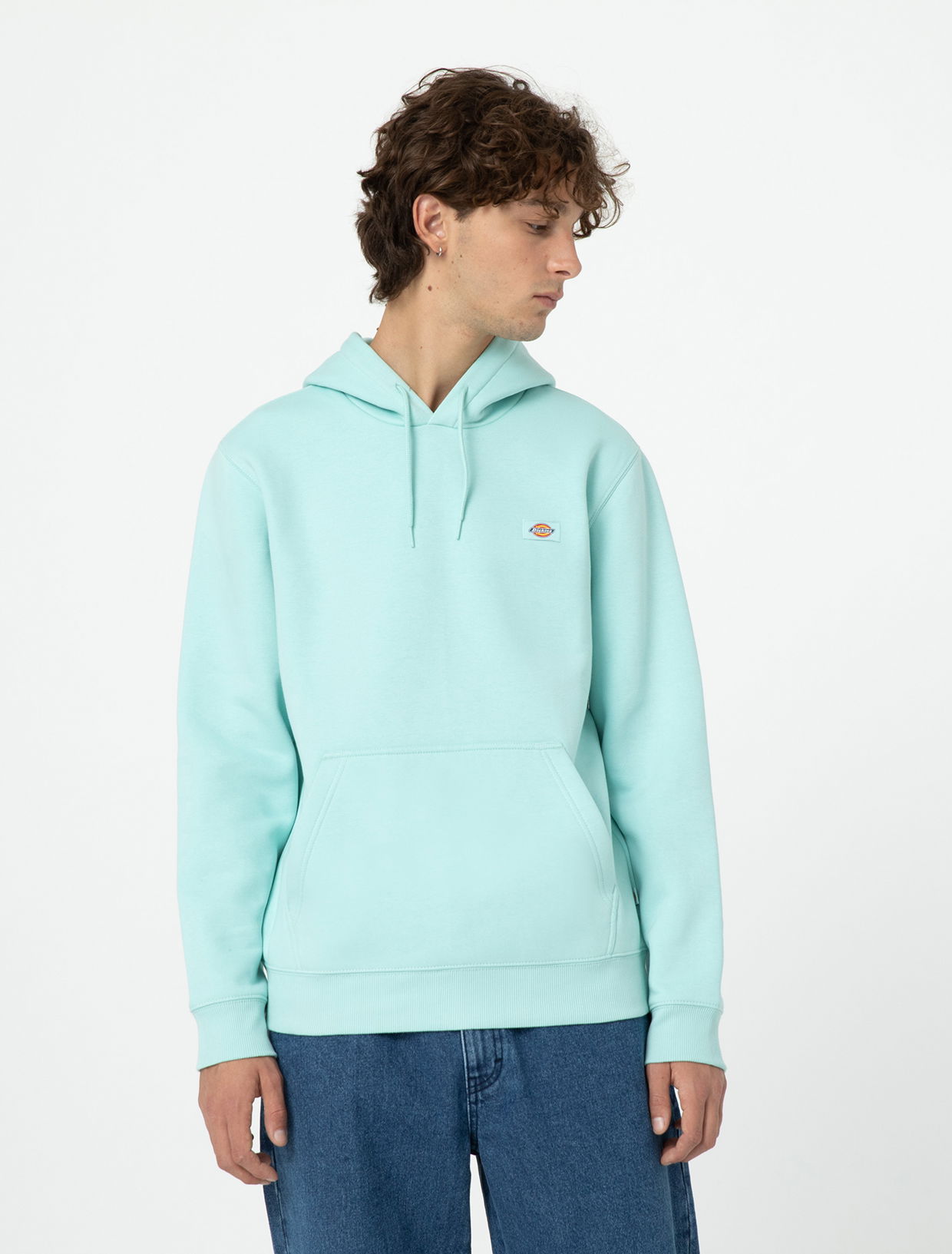 Mikina Dickies Oakport Hoodie Tyrkysová | 0A4XCD, 0