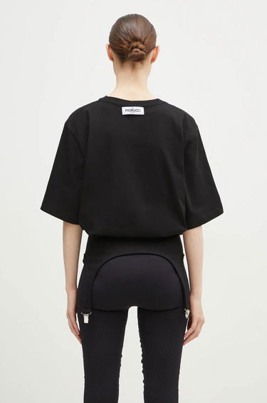 Tričko Fiorucci Suspender Belt T-Shirt Čierna | W01FMTSH263CJ01BK01, 2