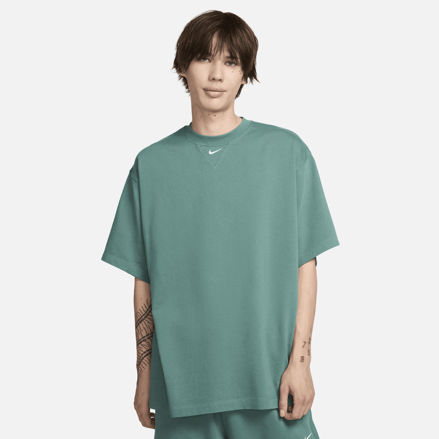 Tričko Nike Solo Swoosh Tee Zelené | FB7865-361, 1