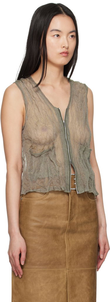 Vesta OUR LEGACY Our Legacy Crush Vest Šedá | M2253CA, 4