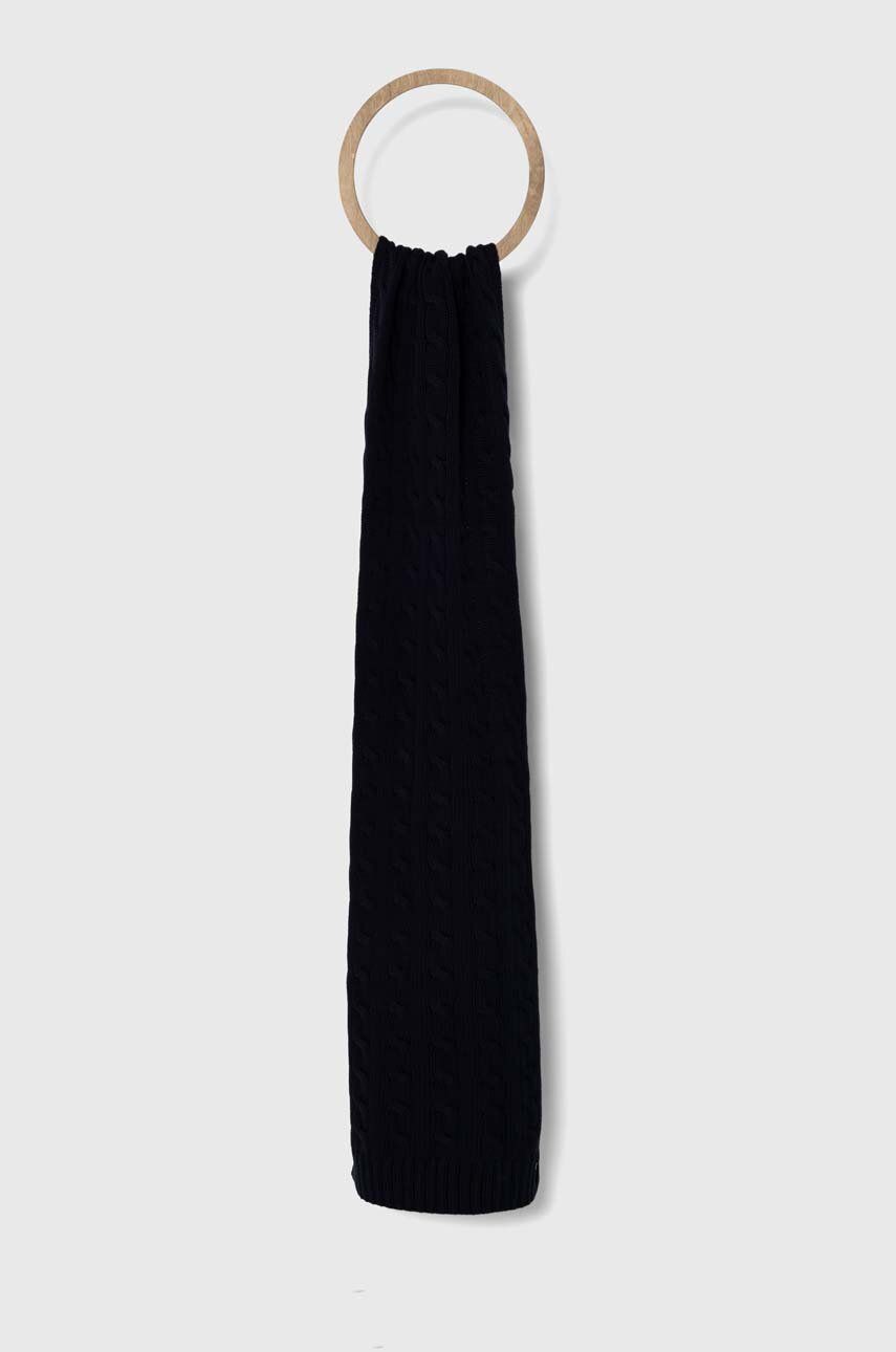 Šál Polo by Ralph Lauren Cable Knit Scarf Čierna | 455954638, 0