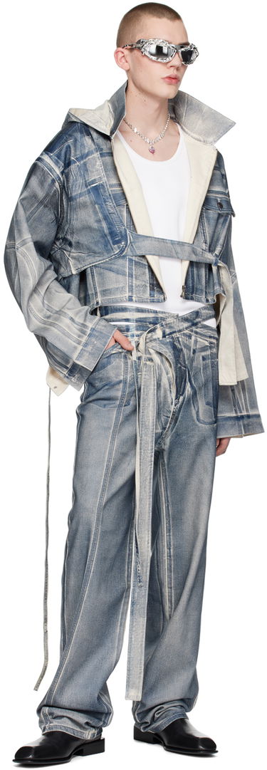 Džínsy Ottolinger Ottolinger Signature Wrap Jeans Modrá | 1700208E, 3