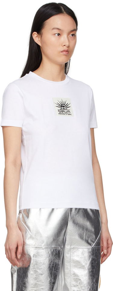 Tričko Stella McCartney Designer Cotton Graphic T-Shirt Biela | 6004223SPW66, 1
