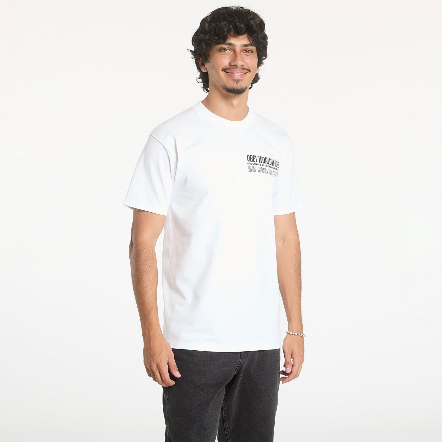 Tričko OBEY Worldwide Power & Equalit White Biela | 165263920-WHT, 0