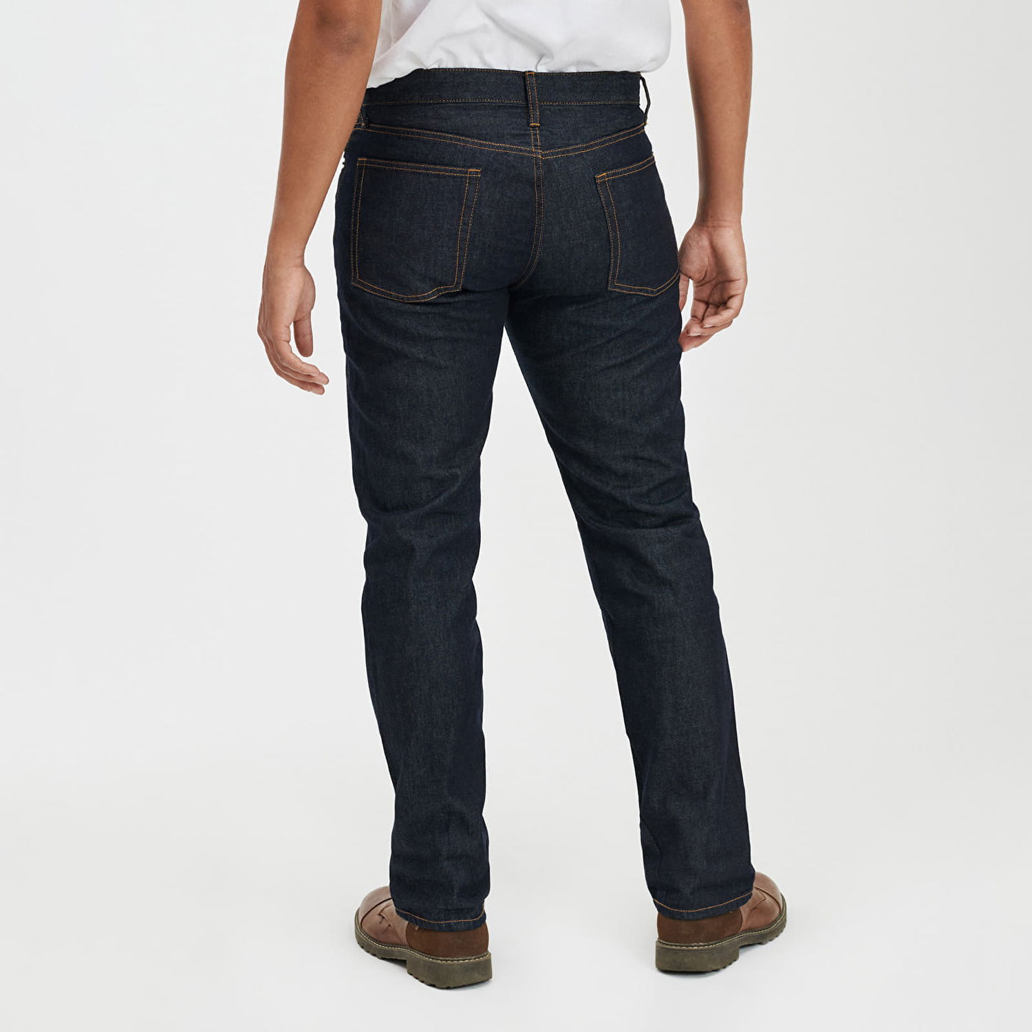 Džínsy GAP Denim Pants Straight Rinsed Čierna | 517221-00, 1