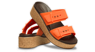 Tenisky a topánky Crocs Brooklyn Cork Buckle Sandals Oranžová | 211252-2BV, 1