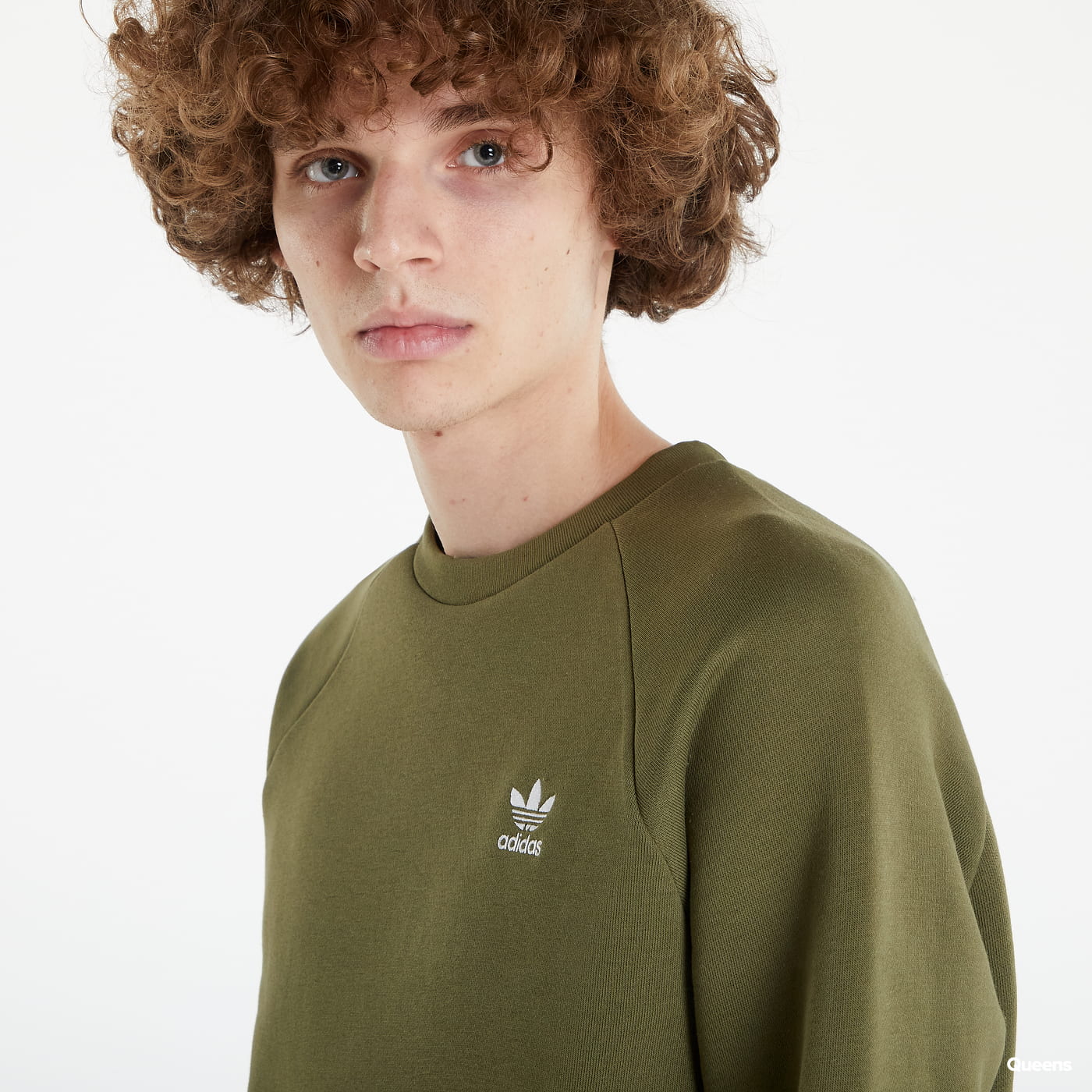 Mikina adidas Originals Sweatshirt Essential Crew Zelené | H65674, 1