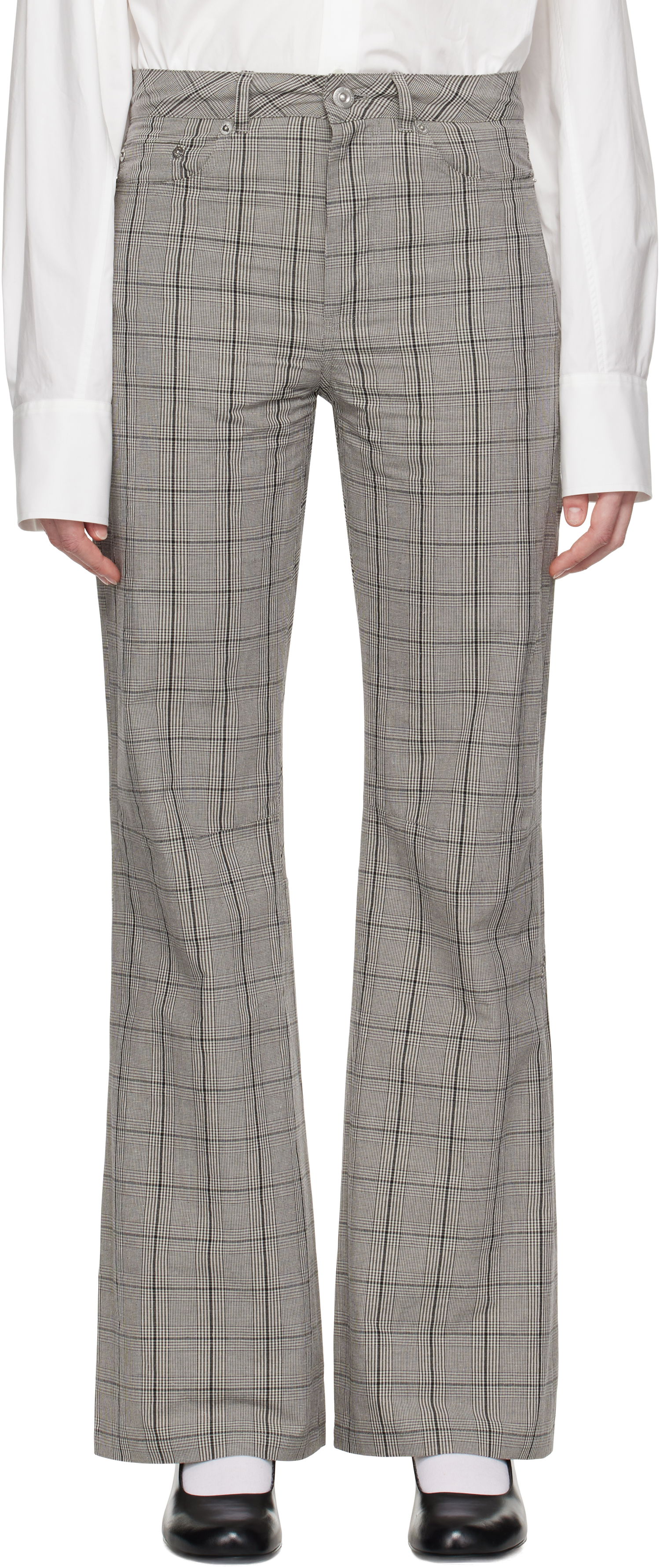 Nohavice OUR LEGACY Our Legacy Moto Cut Flare Trousers Šedá | W4244MBO, 0