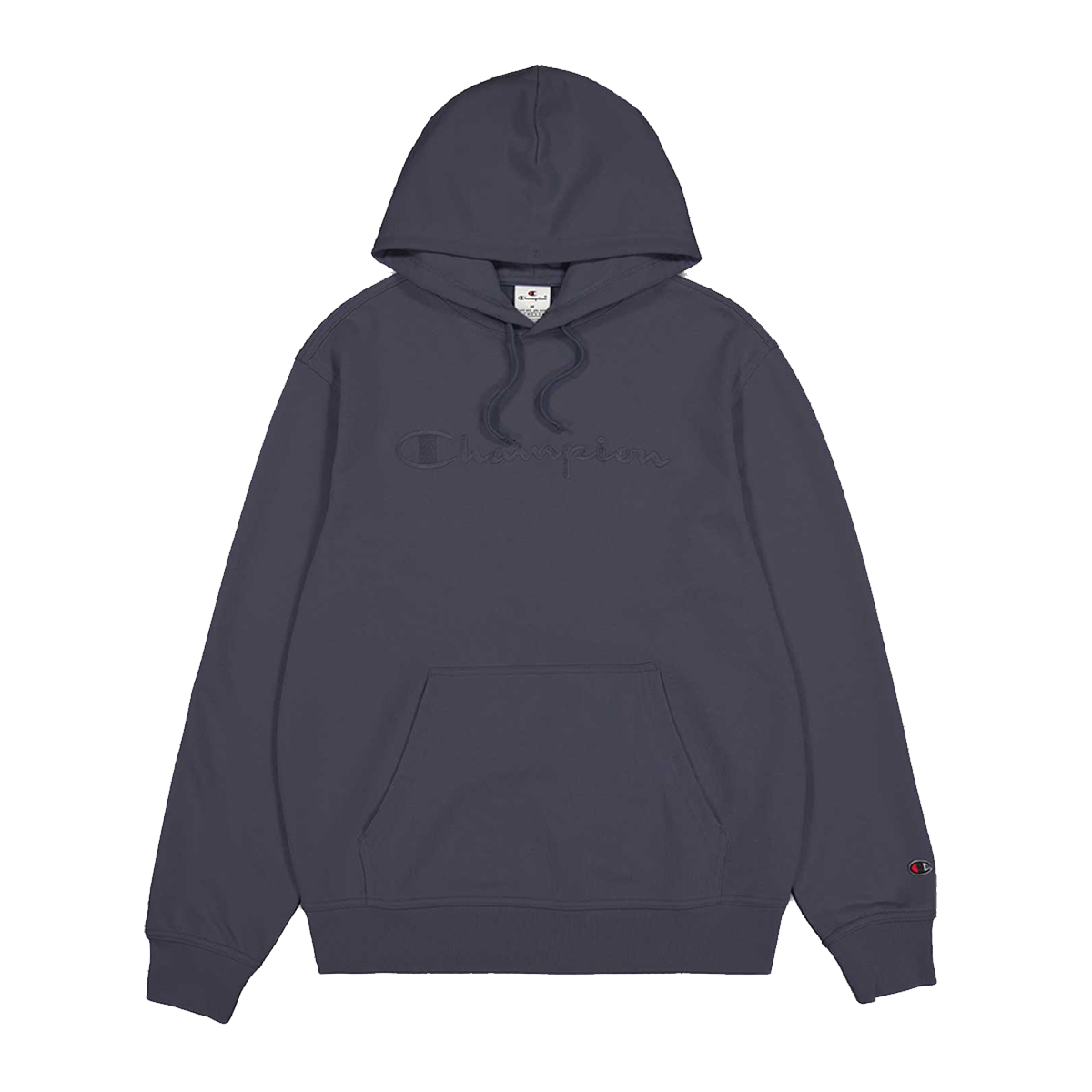 Mikina Champion Embossed Logo Hoodie with Kangaroo Pocket Modrá | 220782-VS517, 0