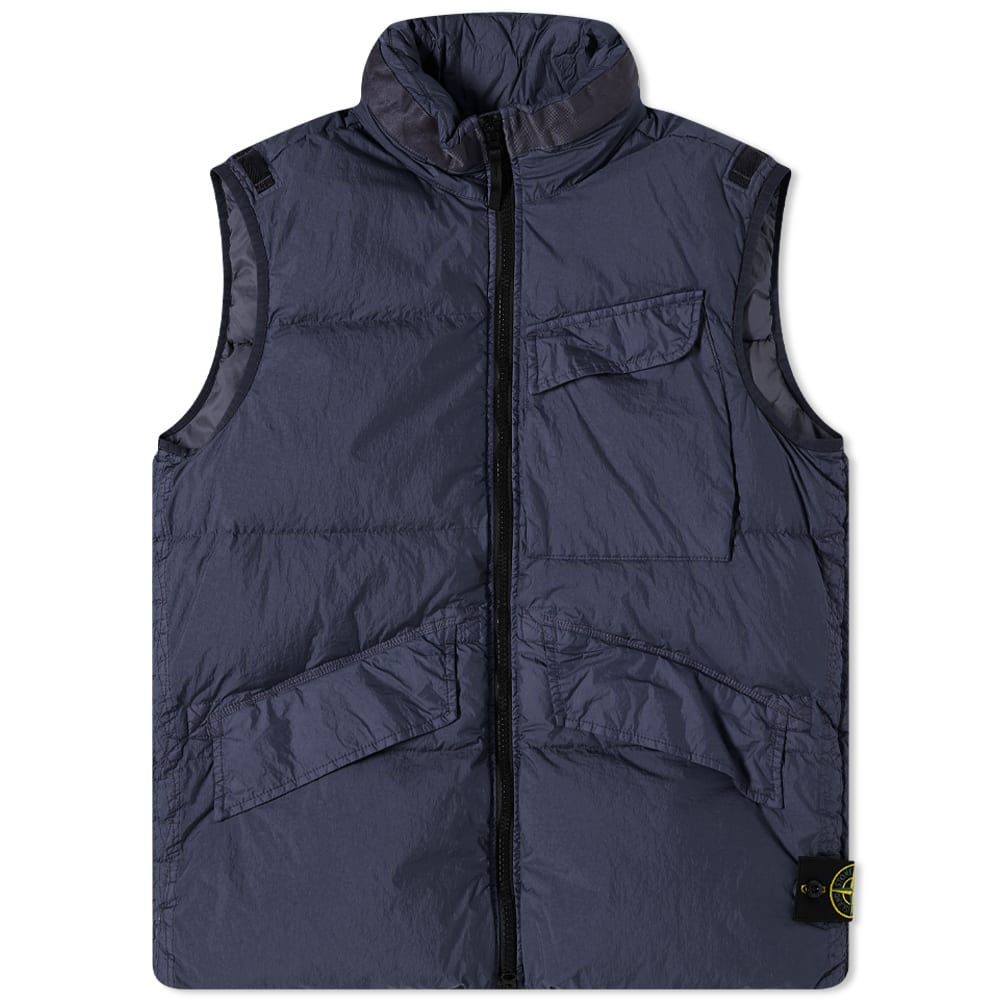 Vesta Stone Island Crinkle Reps Down Vest Navy | 7715G0123-V0020, 0