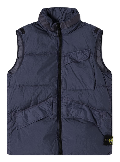 Vesta Stone Island Crinkle Reps Down Vest Navy | 7715G0123-V0020