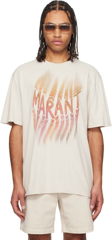 Tričko ISABEL MARANT Isabel Marant Hugo T-Shirt Béžová | 25PTS0149HA-C1N04H, 0